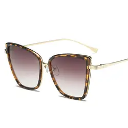 NYWOOH кошачий глаз солнцезащитные очки для женщин для Роскошные Металлические рамки защита от солнца очки леди