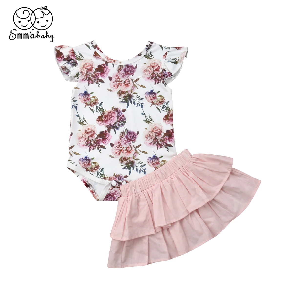 2019 Emmababy Новинка для новорожденных Одежда маленьких девочек одежда Цветочный