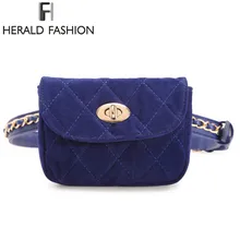 Herald Fashion Lint Женская поясная сумка с ремнем на цепочке, поясная сумка в клетку, Маленькая женская сумка для путешествий, поясная сумка Bolsas
