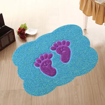 

Cartoon Entry PVC Anti-skid Bath Rugs Soft Bathroom Massage Mat Suction Cup Non-slip Children Bathtub Carpet