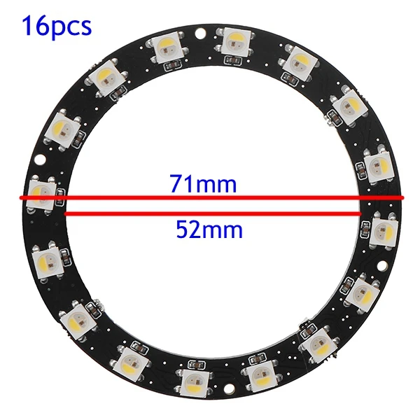 ARILUX 1 шт. 8 PCS 12 PCS 16 шт 24 круглая форма для торта WS2812B SMD5050 RGBW/RGBWW 4 в 1 чип со СВЕТОДИОДНОЙ Подсветкой доска DC5V