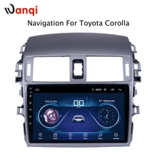 9 inch factory android 8.1 car dvd player For Toyota Corolla 2007-2013 with audio radio multimedia gps navigation system