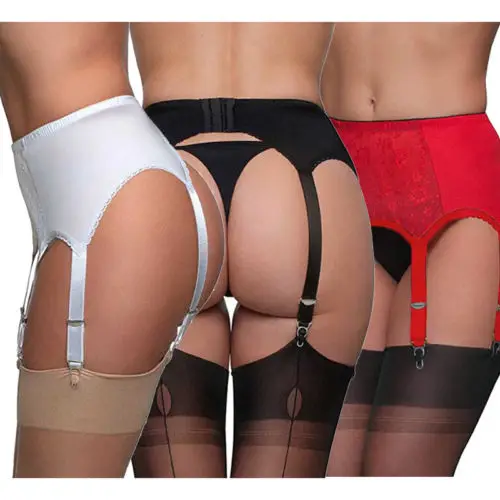2018 Women 6 Straps Garter Belt Sexy Lingerie Sexy Suspender Panties Belt S-XXL