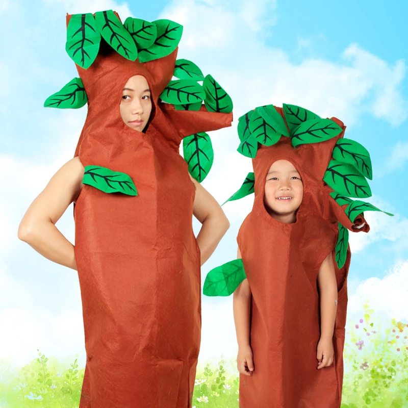 Tree Costume for Adult Child Halloween Party Activities Christmas