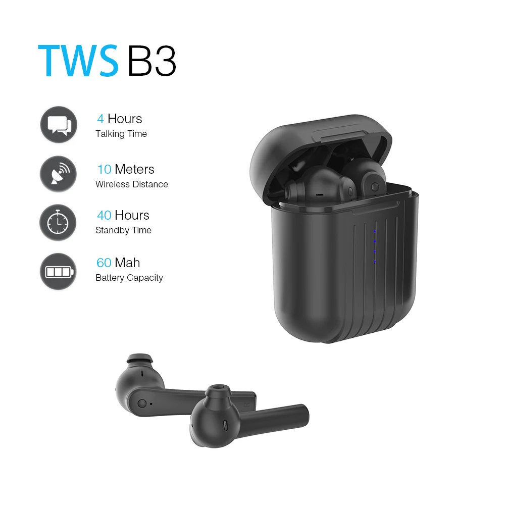 FLOVEME наушники-вкладыши TWS с B3 мини Беспроводной Bluetooth стерео наушники вкладыши гарнитура наушники с микрофоном для смартфонов гарнитура спортивный наушник