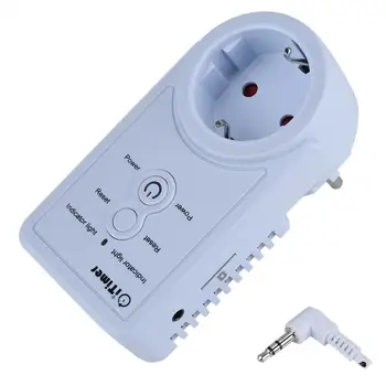 

Hot GSM Socket Smart GSM Smart Switch Power Outlet Plug Socket with Temperature Sensor SMS Command Control EU Plug