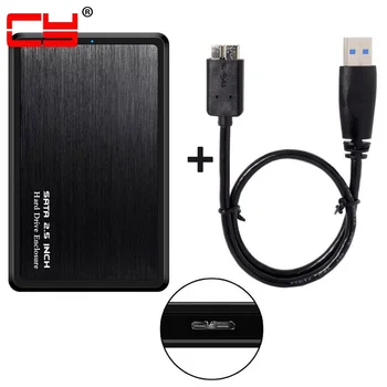 

Jimier USB 3.0 Cable USB 3.0 to 2.5" SATA 22Pin 7+15 SSD External Hard Disk Enclosure for Lap top & PC & Mac book Black