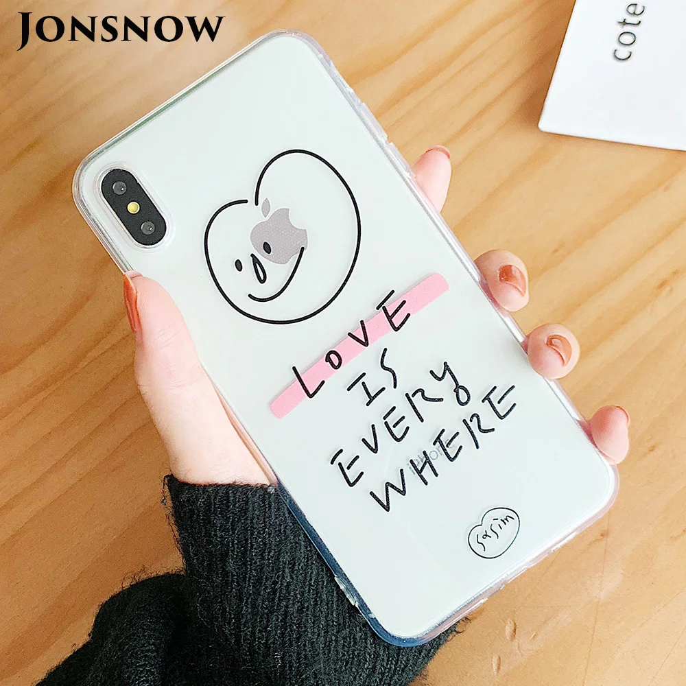 Чехол для телефона JONSNOW iPhone 6S 7 8 Plus прозрачный мягкий силиконовый чехол X XR XS Max Fundas