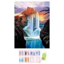 Фото на заказ! Полный квадратный алмаз 5D DIY Алмазная картина "красивый вид на море" вышивка крестиком горный хрусталь Картина декор
