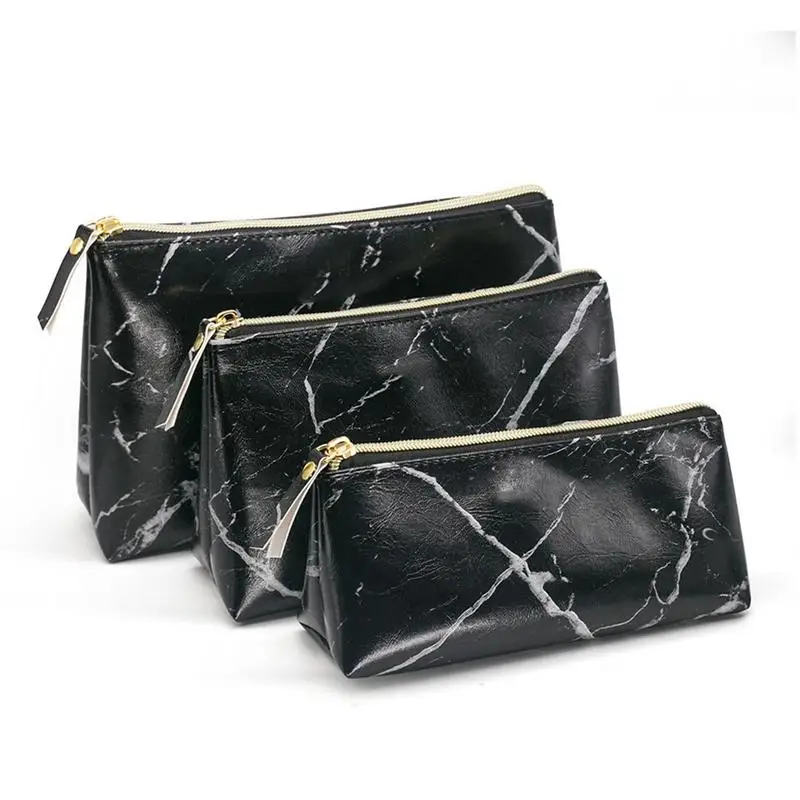 

Hot Fashion Marble Make Up Bag Women Portable Tote Toiletry Zipper Tool Pouch Travel Beauty Cosmetic Bag Case Wash UP Pouch 10