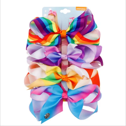 Горячая Распродажа 4 шт./компл. 5 0 &quotJOJO Grosgrain лента для волос бант с зажимом