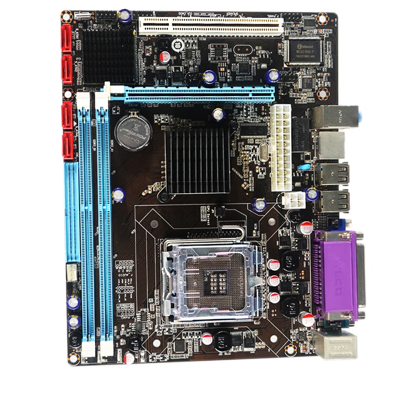 

PCWINMAX desktop 4GB socket LGA775 support DDR3 DDR2 RAM cheap G41 motherboard