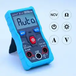 Тестер цифрового мультиметра Adeeing Instrument NCV Autoranging True RMS Automotriz Mmultimetro измеритель напряжения удерживающий ЖК-дисплей r15