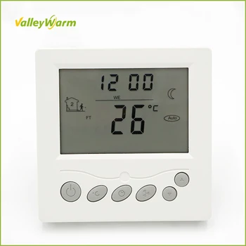 

ValleyWarm Programable Blue Back Light LCD Screen Manual VW-M6 Thermostat for Electrical Floor Heating Temperature Control