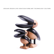 Деревянные украшения для автомобиля Toucan, домашное украшение ручной работы, Скандинавское дерево, Toucan, художественные поделки, статуи для птиц, вырезка из бука