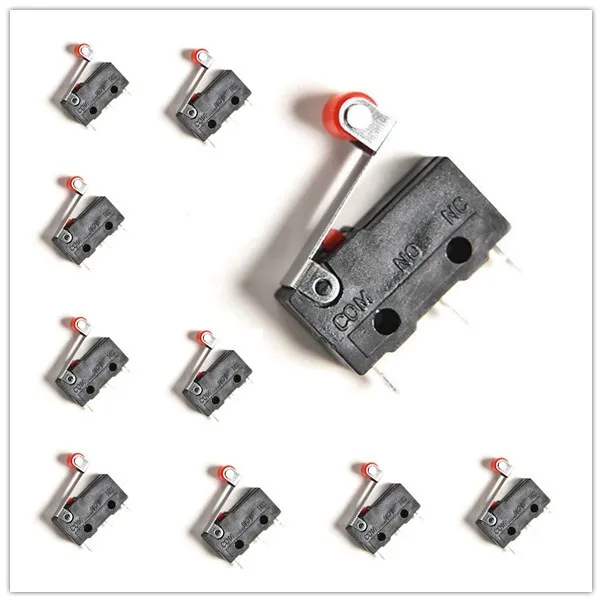 

10/20/50Pcs Pulley switch 3Foot Micro Switch KW11-N Travel switch KW12 Contact switch Normal Close/Open KW12-11-N Roller Lever