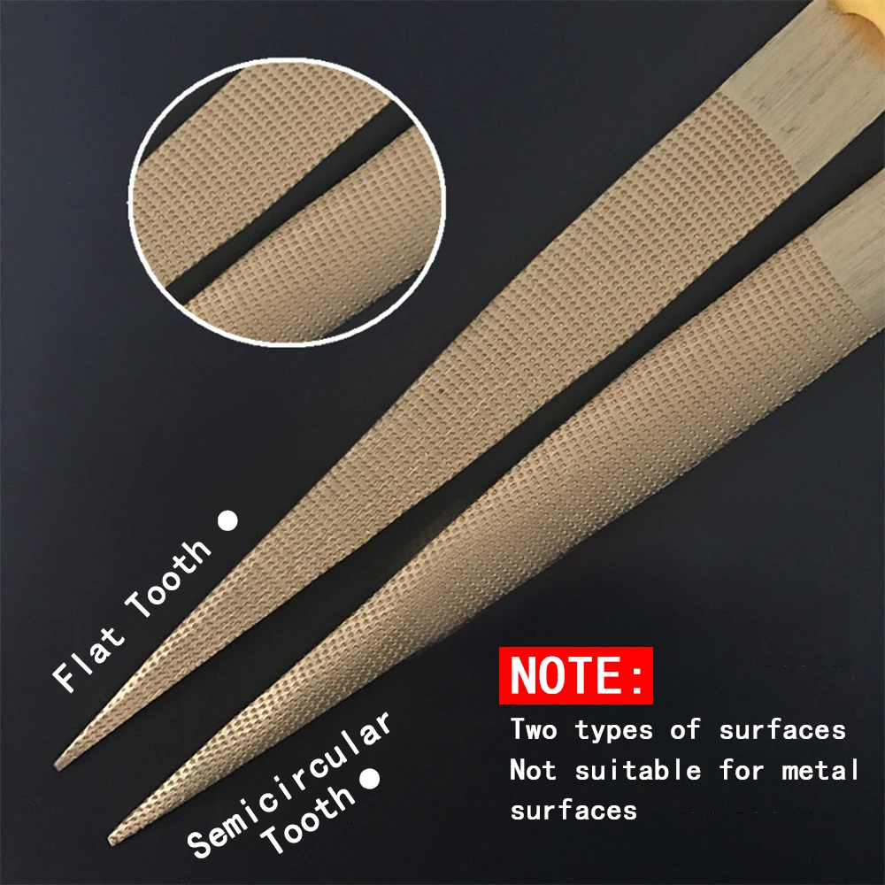 Shina Woodworking Golden Tapered Wood Rasp File With Rubber Handle Fine Teeth Carving Shina Woodworking Golden Tapered Wood Rasp File With Rubber Handle Fine Teeth Carving