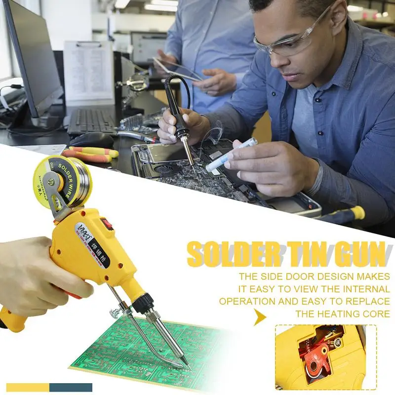 

60W Hand-held Internal Heating Soldering Tin Gun Automatically Send Tin Gun Soldering Station Welding Repair Tool EU/US Plug