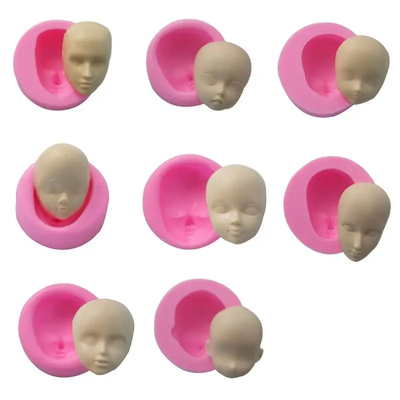 

Creative Face 3D Soap Mold Silicone Baby Face Mold Fondant Chocolate Handmade Soap Mould DIY Craft Accessories