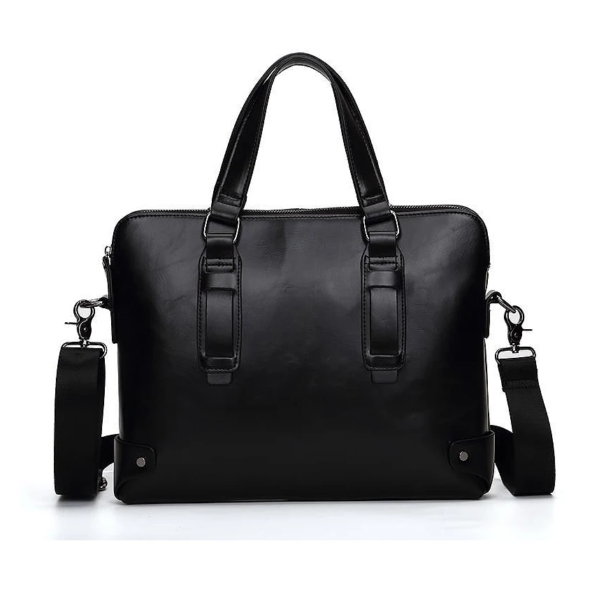 

Men Handbags Man Leather Business Briefcase Laptop Bag Men Messenger Bags Black