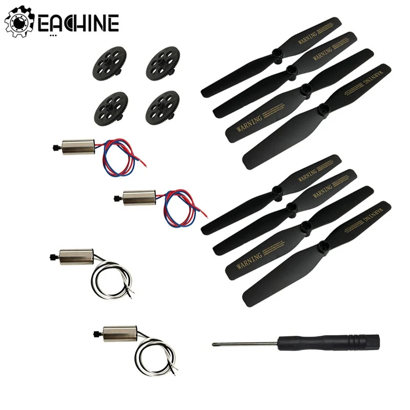 

Eachine VISUO XS812 GPS RC Quadcopter Spare Parts Crash Pack Propeller Prop & Motor & Gear & Screwdriver