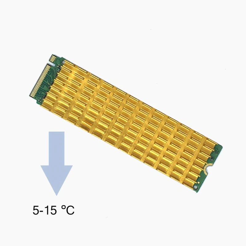 Алюминиевые радиаторы для PCIe NVMe M.2 2280 SSD с силиконовой термопрокладкой, сделай сам ноутбук ПК Память охлаждающий плавник рассеивающий излучение