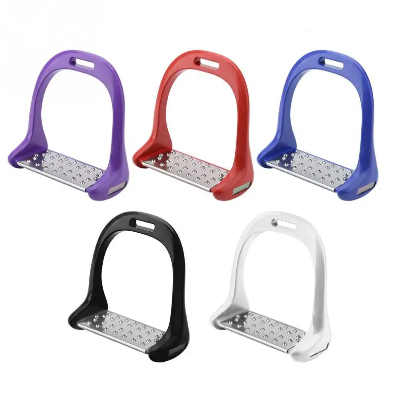 

Horse Riding Stirrup Stainless Steel Non-Slip Pad Equestrian Aluminum Saddle With Painting Pet Products