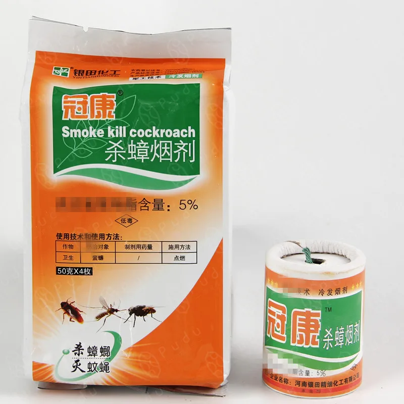 

1PC Powerful Fast Kill Cockroach Repellent Poison For Cockroaches Mites Fleas Flies Mosquito Water Releases Smoke