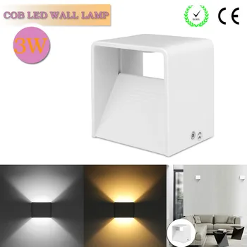 

3w Aluminum LED Wall Lamp Up And Down COB Home Lighting Indoor Decoration KTV Bar Restaurant Light AC 85-265V