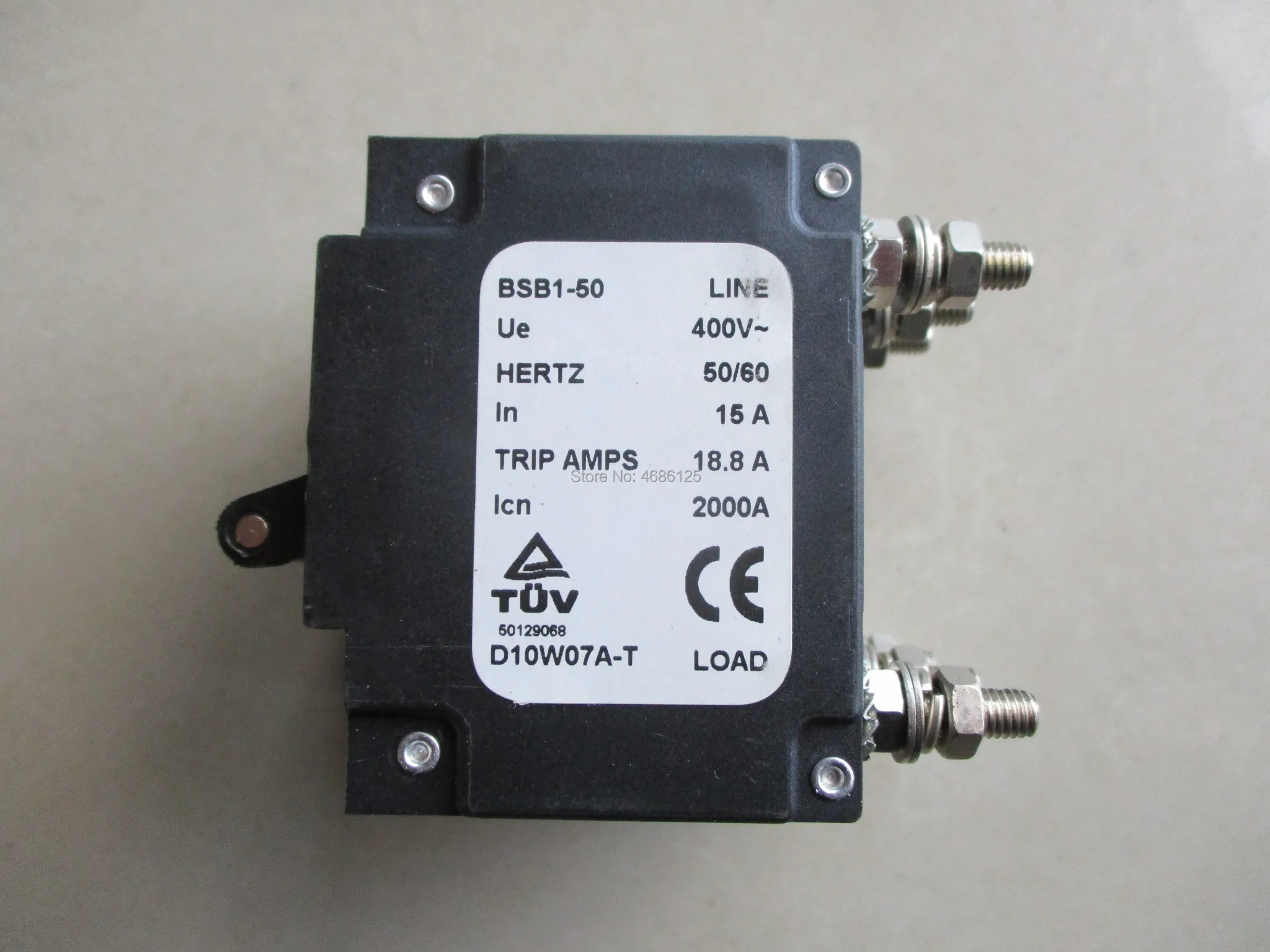 Replaces DeVilbiss GS-0024 or Z-GS-0024 15 Amp Generator Circuit Breaker 