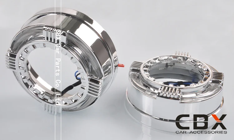 LED Angel Eye Серебристая блестящая высокая яркость для 3 0 HID Биксеноновая линза