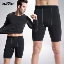 Мужские шорты для бодибилдинга, фитнеса, тренировок, тренажерных залов, шорты для мужчин, плотные эластичные компрессионные колготки, быстросохнущие колготки для бега