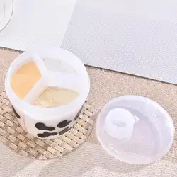 3 отсека мультфильм детская молочная смесь коробка портативный закуски контейнер еды