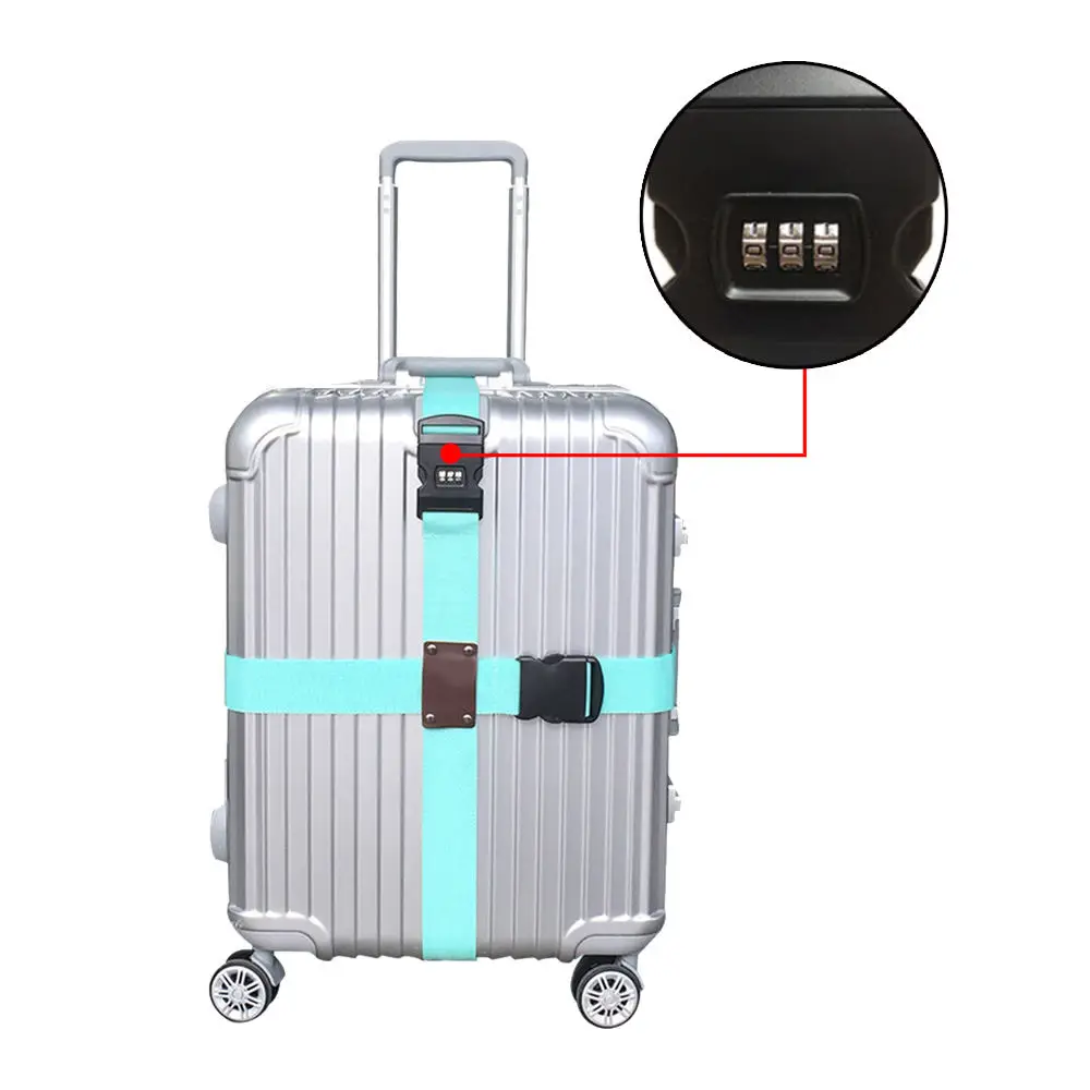 

Box Tie Box Belt Luggage On Business Trip Luggage Binding Suitcase Cross Luggage Belt Packing Belt Tie With Combination lock