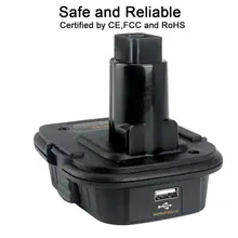 DCA1820 18 V-20 V Батарея конвертер адаптер для Dewalt Батарея адаптер DM18D преобразуется в литий-ионный аккумулятор Зарядное устройство инструмент конвертер Прямая поставка