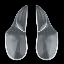 Стопы пятки облегчают боль Подошвенный Фасцит свода уменьшить боль поддержка стельки Вставки прозрачные мягкие и удобные