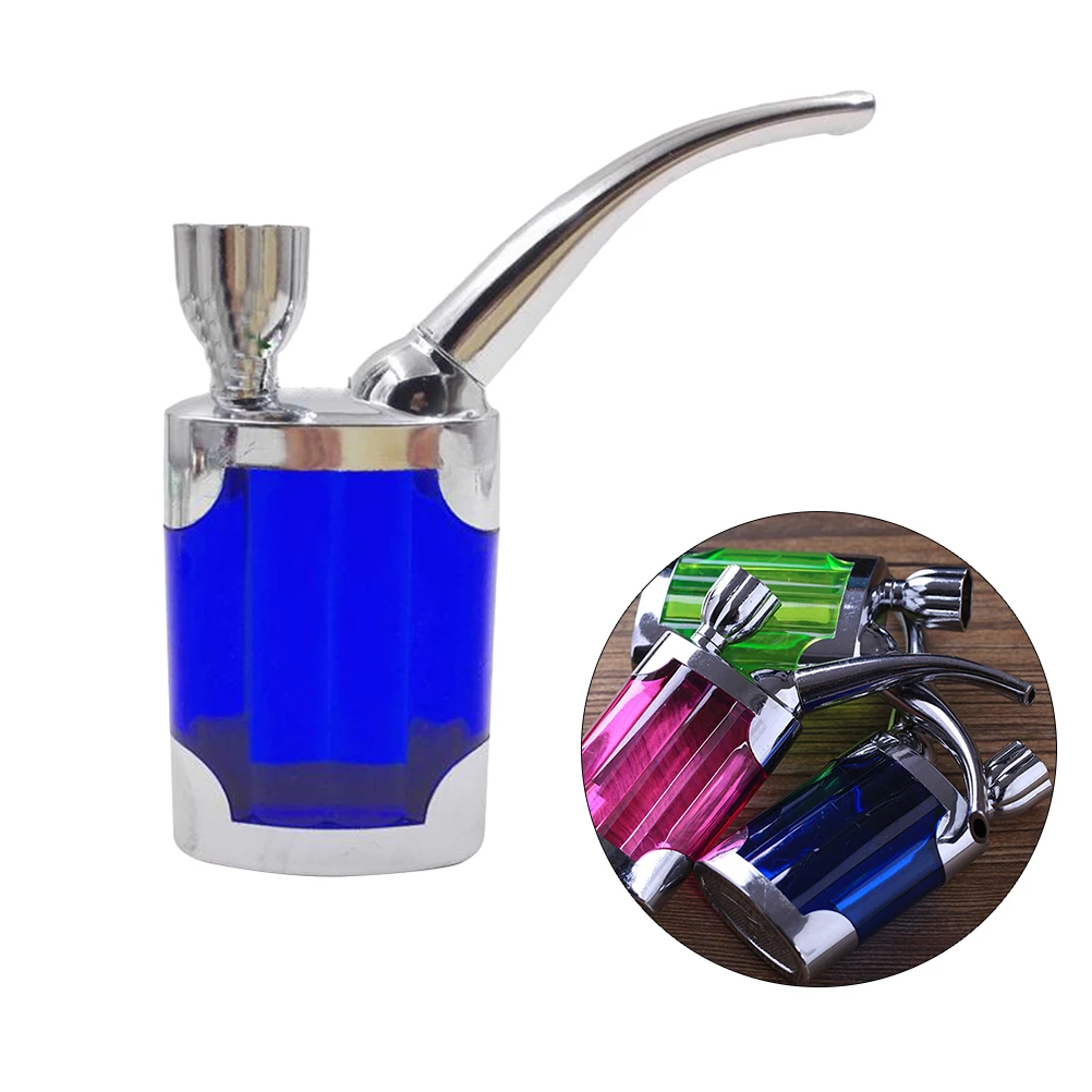 

1pc Men'S Portable Smoking Pipe Mini Tobacco Pipe Small Exquisite Cigarette Holder Water Filter Dual-Use Water Pipe Accessories
