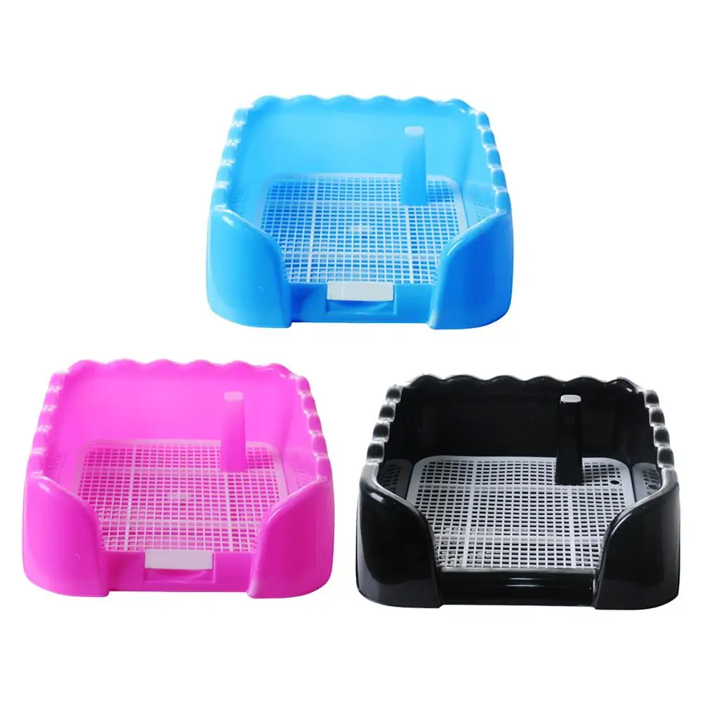 

Pet Portable Toilet Tray Puppy Training Pad Holder With Fence Pee Post For Middle Small Sized Easy Clean Pet Potty Product