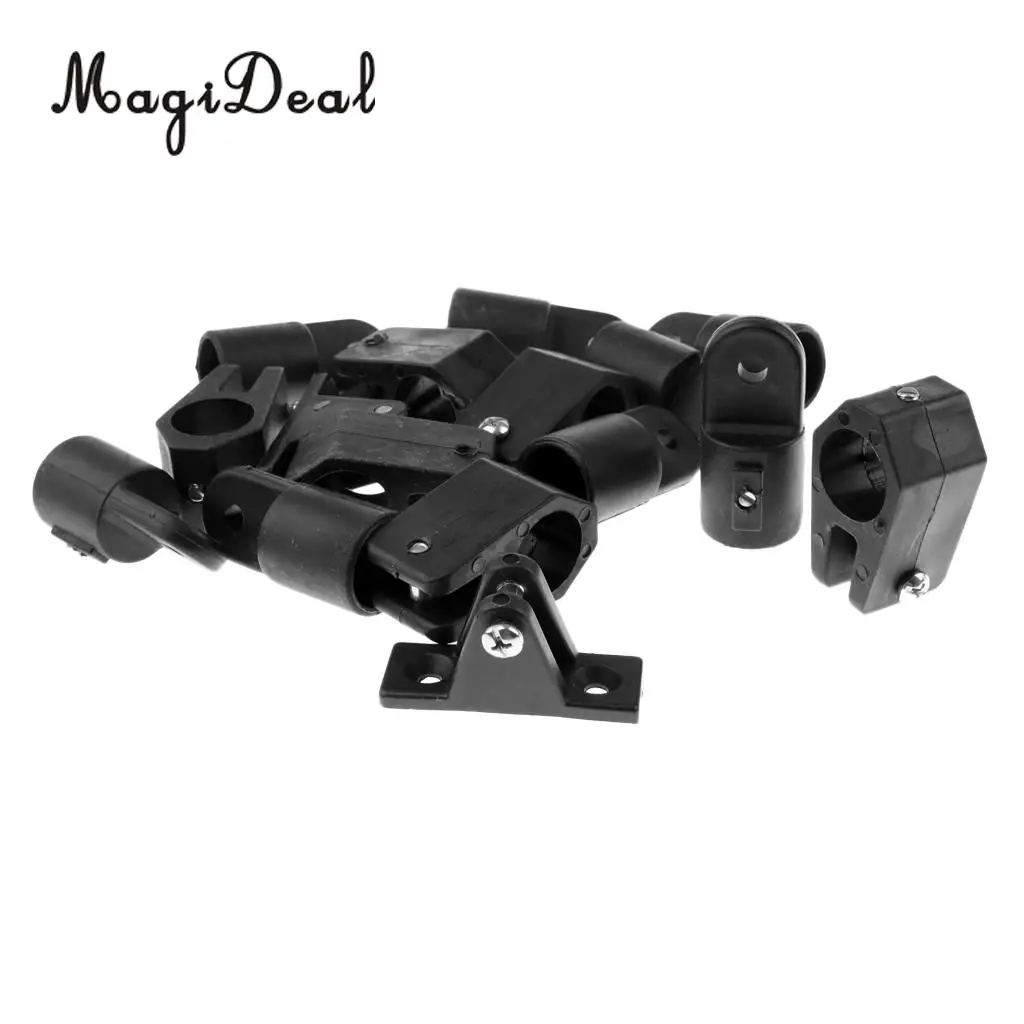 Universal 16 Pieces / Set Nylon Boat Deck Hinge Jaw Slide Eye End Cap For 4 Bow Bimini Top Canoe Kayak Rowing Boats Sailing Universal 16 Pieces / Set Nylon Boat Deck Hinge Jaw Slide Eye End Cap For 4 Bow Bimini Top Canoe Kayak Rowing Boats Sailing
