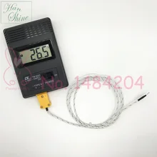 902C ручной цифровой термометр измеритель температуры с контактной термопарой типа K 1 м-50~ 1300C градусов Разрешение 0,1 C
