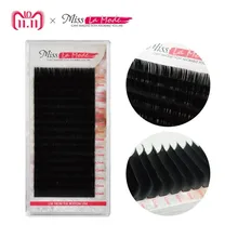 Misslamode 0.07 16 linhas volume cílios extensão vison falso falso cílios olhos cílios postiços natural individual