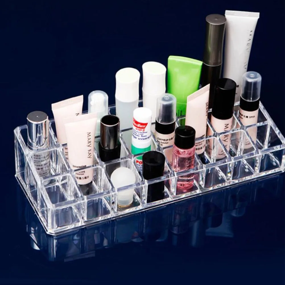 24 Grid Acrylic Makeup Organizer Storage Box Cosmetic Lipstick