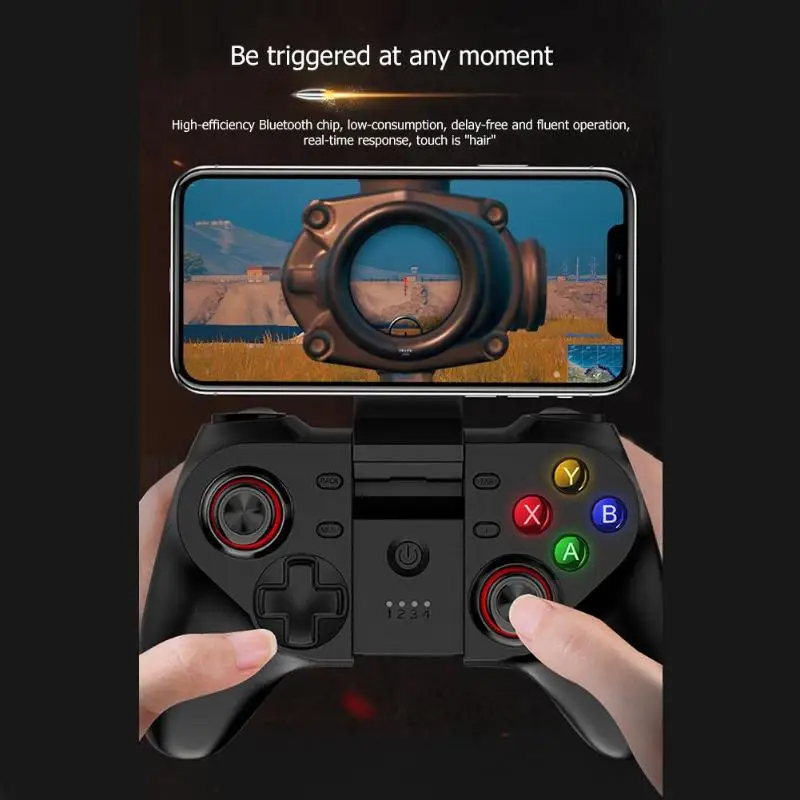 Mobile Trigger Joystick Gaming Pad Wireless Game Pad Bluetooth Gamepad Pubg Controller For iOS/Android/For PS3/PC/Smart TV