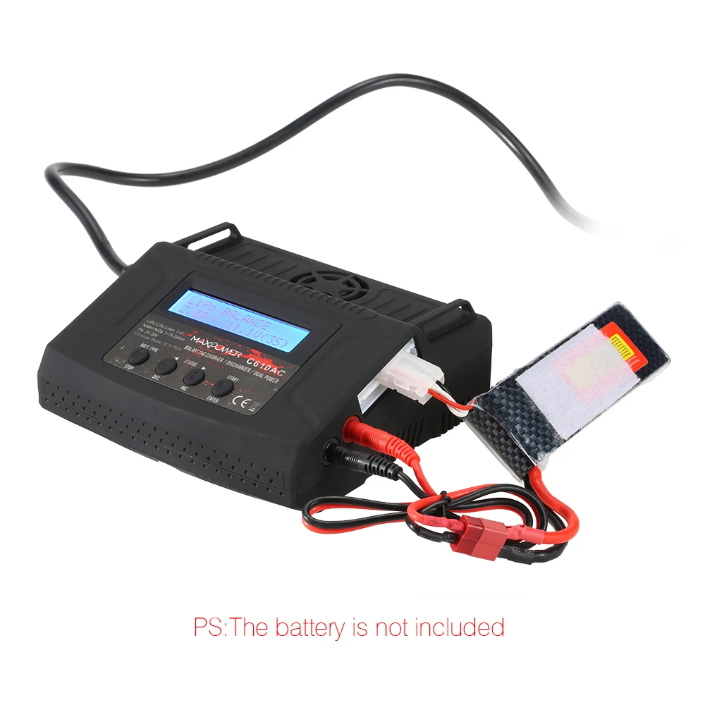 

C610AC 7A/100W AC/DC Dual Power Rapid Balance Charger/Discharger for LiPo/LiFe/Lilo/NiMH/NiCd/Pd Batteries
