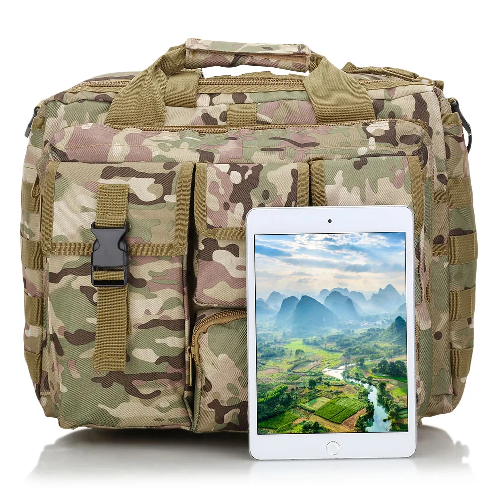  Outlife Military Tactical Shoulder Bag Messenger Bag Laptop Tablet Package Outdoor Camping Hiking B