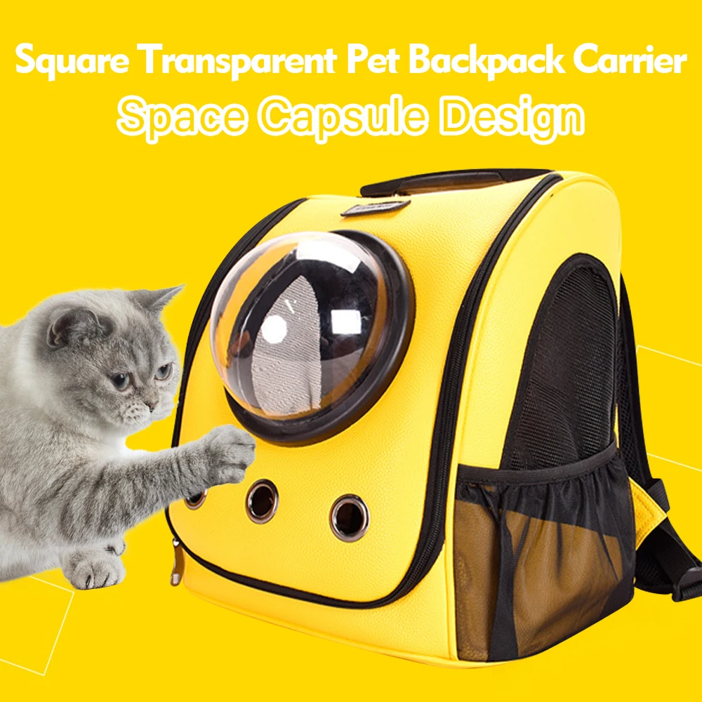 

Pet Backpack Carrier for Cats Dogs Space Capsule Bubble Design with Transparent Window Breathable Waterproof Pet Travel Carrier