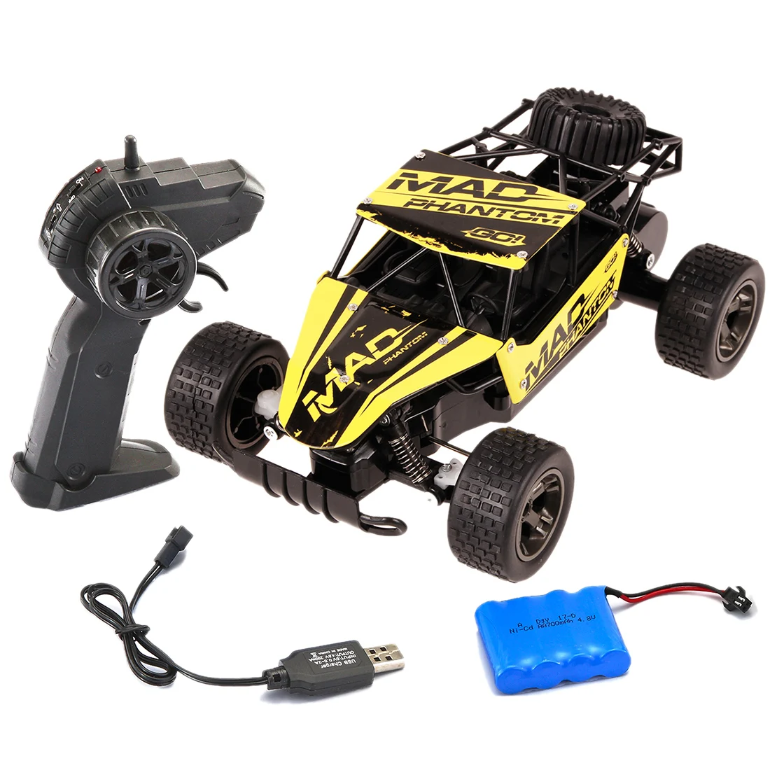 

1:20 2.4G 20KM/H High Speed RC Off-road Vehicle Alloy Drift Car Climbing Car RC Toy Rocky Beach Boys Gift- Blue