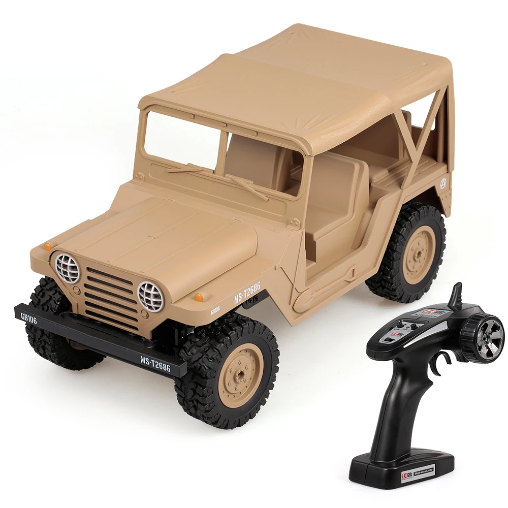 

RC Car Toys for Children BG1522 1:14 Millitary M151RC 2.4G Full Scale Proportion 4WD 15KM/h Off-road Buggy Cars