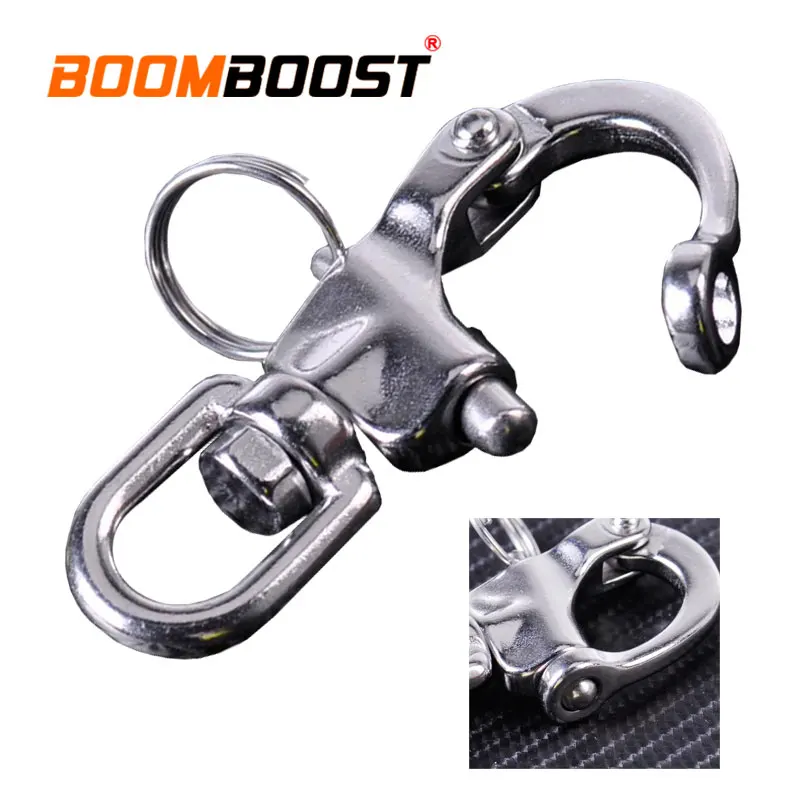 

Yacht Sailing Eye Shackle Hook For Marine Architectural Swivel 316 Stainless Steel Anchor Chain D Ring Heavy Duty Quick Release