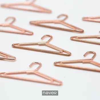 

2019 new fashion rose gold paper clips durable gold clips paper binder stationery clip office accessories cute gold paperclips